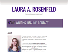 Tablet Screenshot of laura-rosenfeld.com